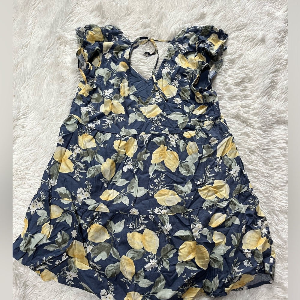 Abercrombie Floral Lemon Print Dress - Picture 4 of 6